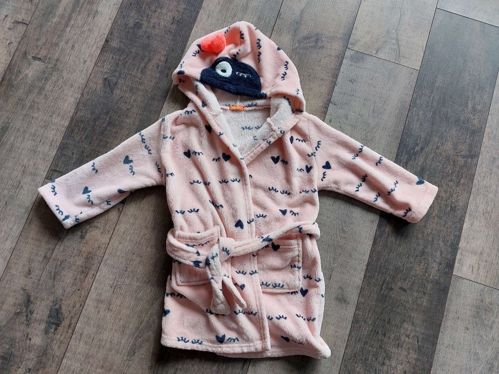 Hema badjas roze 98 104  in perfecte staat / als nieuw, Nacht- of Onderkleding, Meisje, Ophalen of Verzenden, Zo goed als nieuw