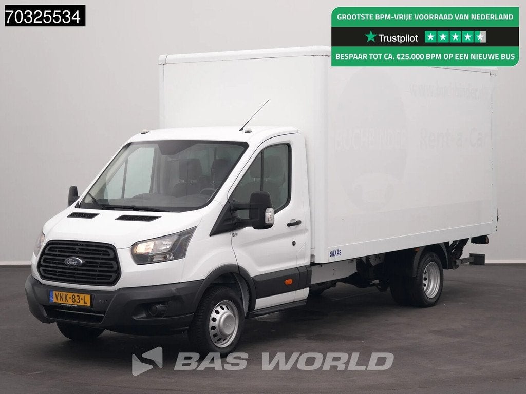 Ford Transit 130pk Laadklep Dubbellucht Bakwagen Airco Euro6, Stof, Euro 6, 4 cilinders, 2000 kg