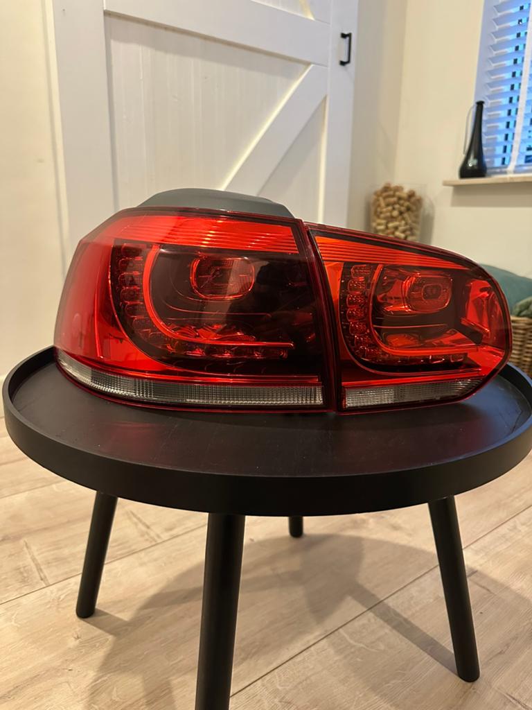 HELLA LED Golf 6 R-Line Achterlichten met Adapterkabel, Ophalen, Gebruikt, Volkswagen