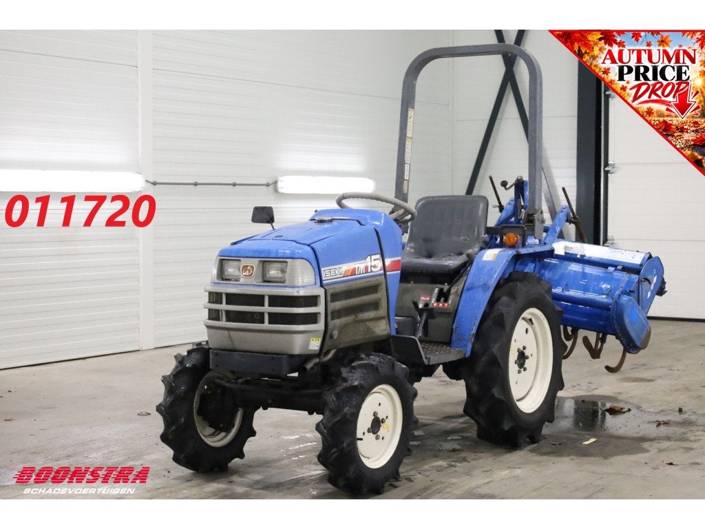 Iseki TM15 11 KW Minitraktor + Frees 419 Uur (bj 2002), Overige merken, Boonstra Schadevoertuigen, Tot 2500, Sales@boonstraschadevoertuigen.nl