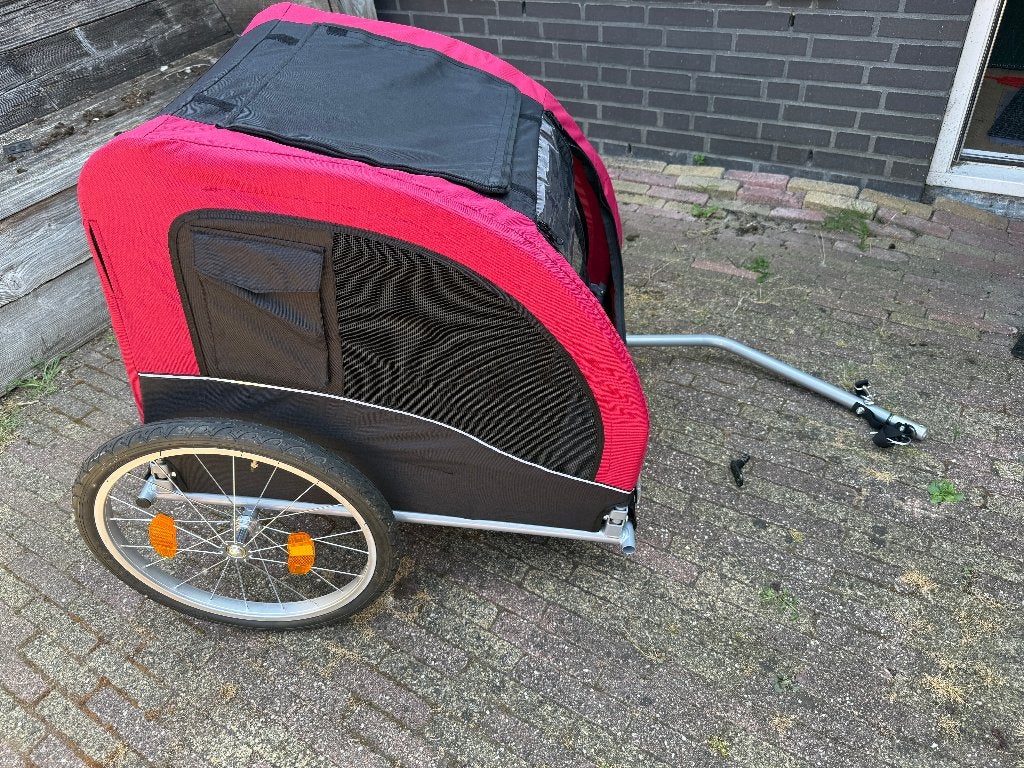Grote hondenfietskar/Large dog trailer, Ophalen, Trixie, 20 tot 40 kg, Zo goed als nieuw