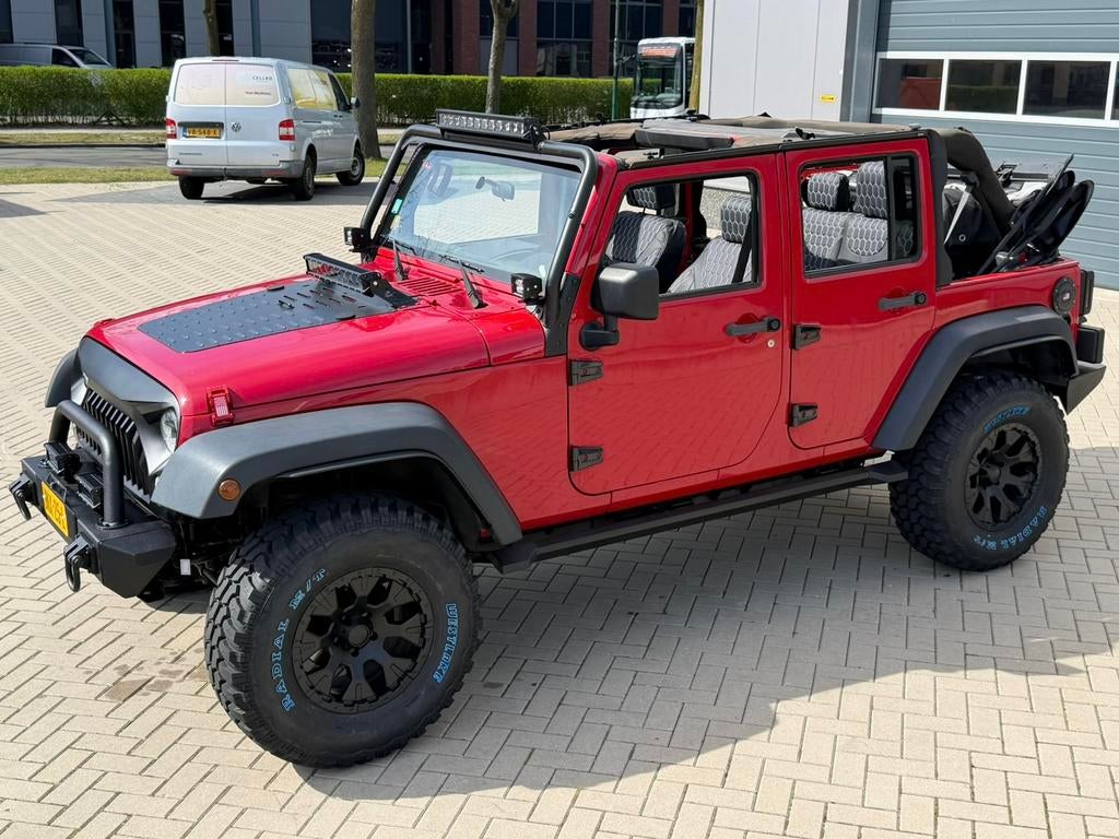 ‼️JEEP WRANGLER JK 3.8 V6 SAHARA SOFTTOP YOUNGTIMER‼️, Zwart, Cabriolet, Leder, Bedrijf