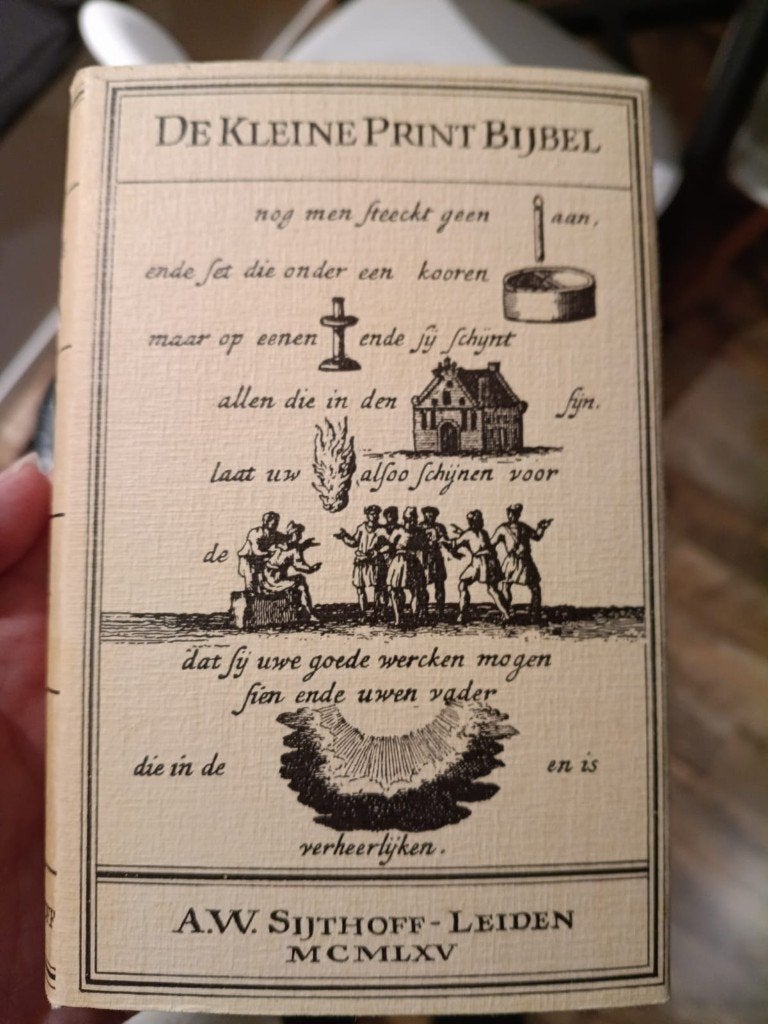 De kleine print Bijbel, Ophalen, A.W. Sijthoff
