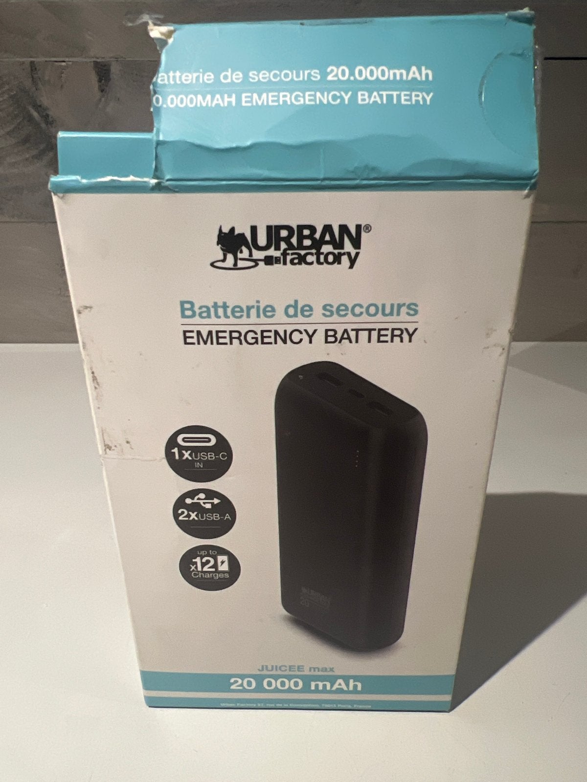Urban Factory Powerbank 20.000 mAh - Noodbatterij, N, N, Nieuw, Ophalen of Verzenden