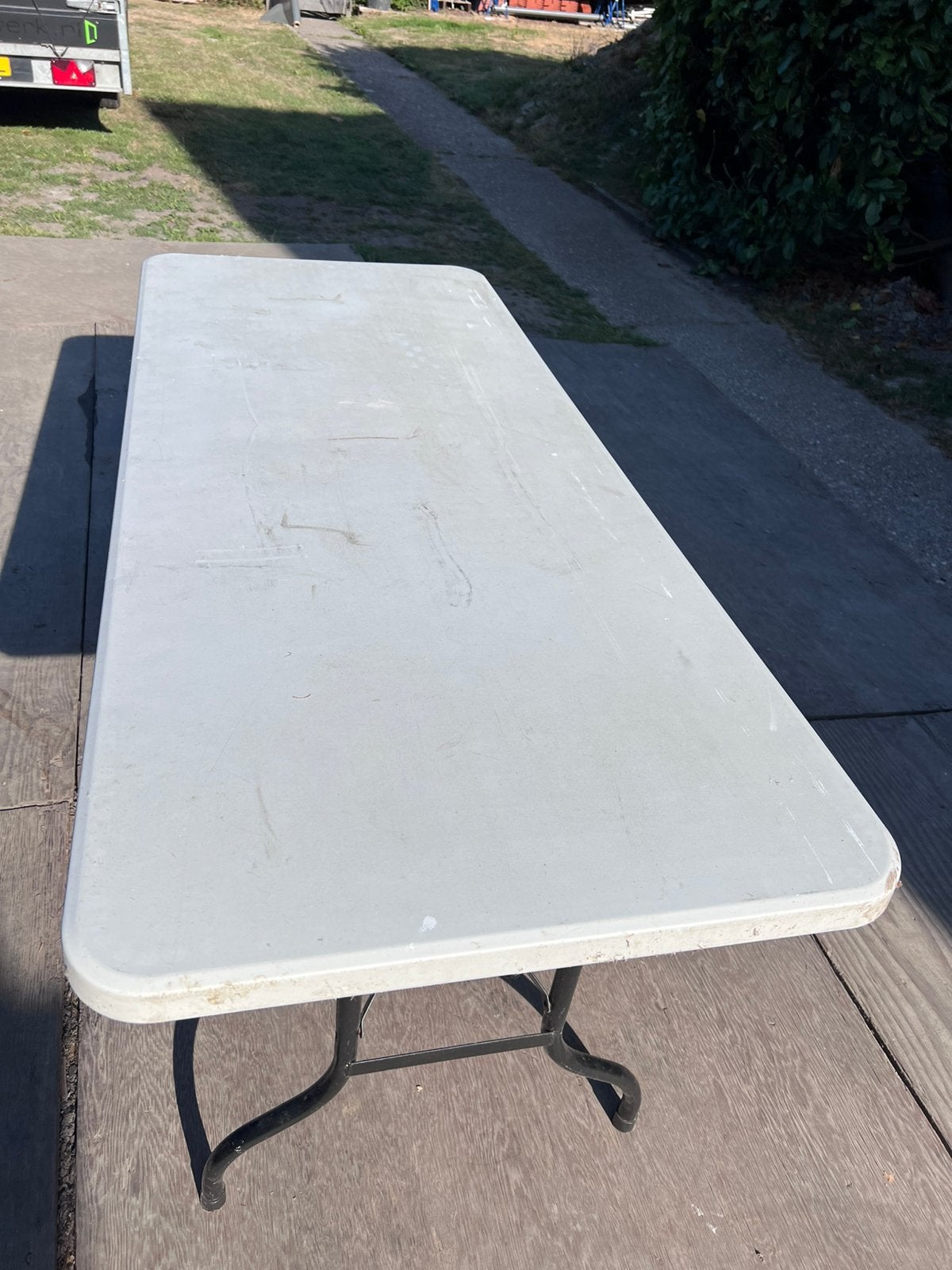 Handige inklap tafel, Huis en Inrichting, Tafels | Bijzettafels, Ophalen, Zo goed als nieuw, 75 cm of meer, 60 cm of meer