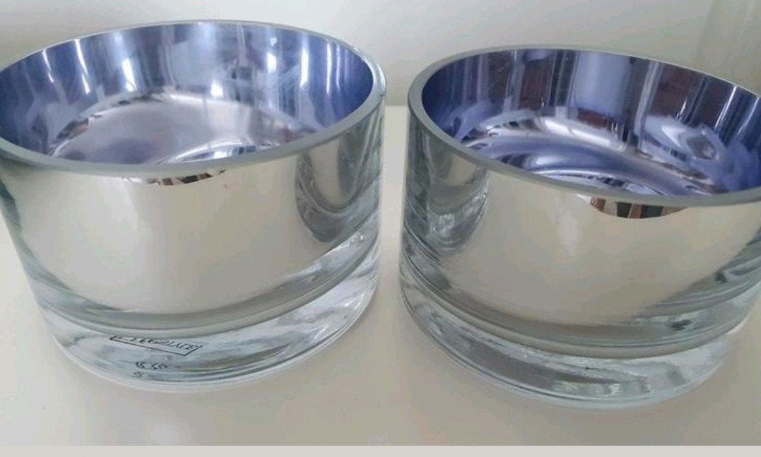 2x Lifestyle theelicht houders zilver, Ophalen of Verzenden, Zilver, Zilver