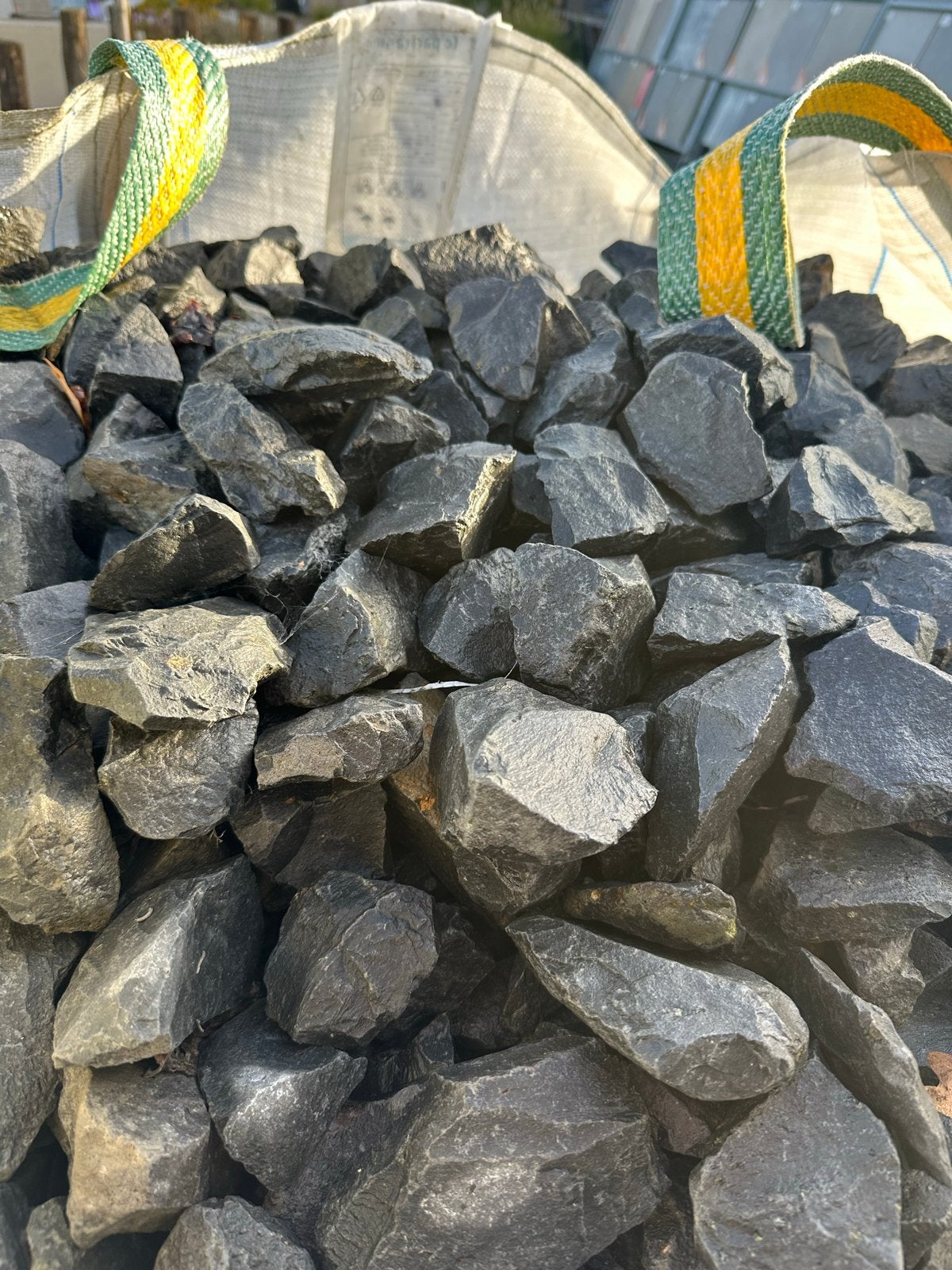 Basalt breuksteen - 9 bigbags totaal, Ophalen, Nieuw, Antraciet, Kei