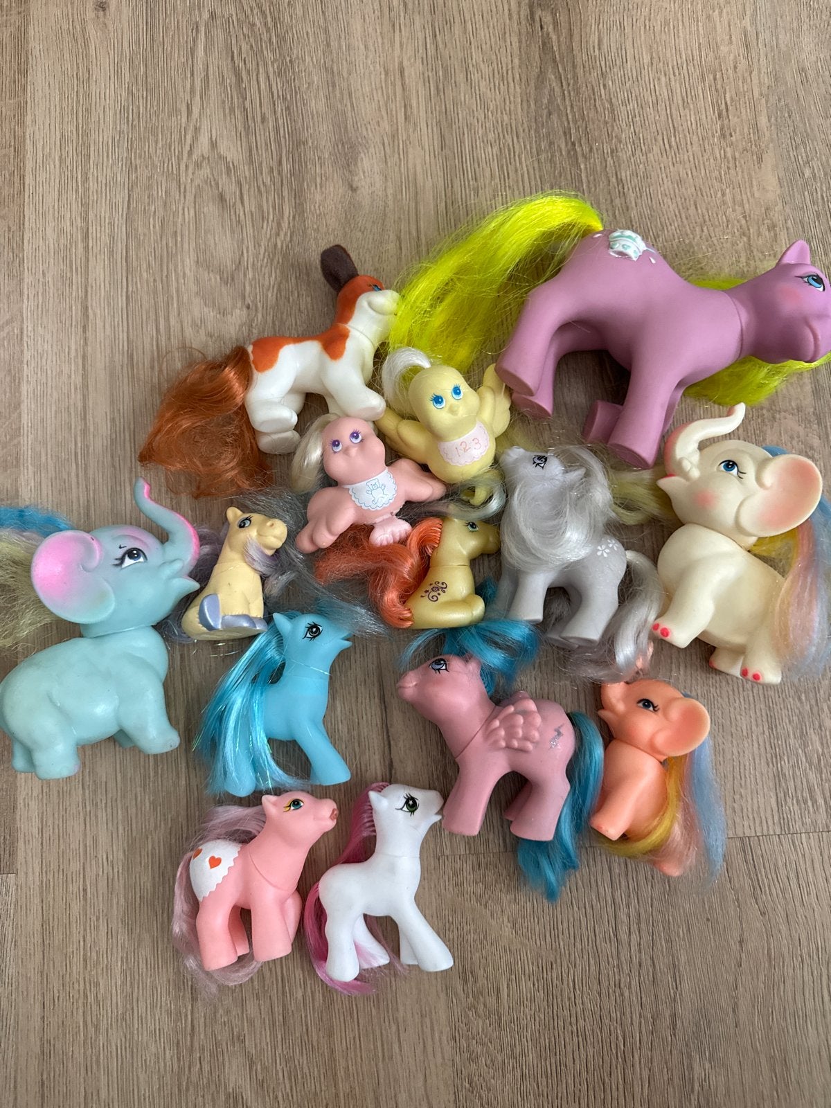 Vintage My Little Pony en andere figuren, Ophalen of Verzenden, Gebruikt