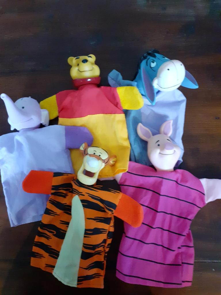Winnie the Pooh Disney handpoppen poppenkastpoppen, Ophalen of Verzenden, Zo goed als nieuw, Pop