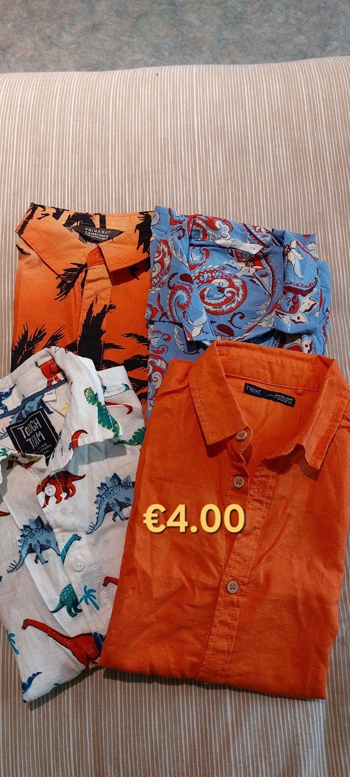 Leuke kinderoverhemden 134, Kinderen en Baby's, Kinderkleding | Overige, Ophalen, Gebruikt, Primark, Next, Tough Tom, Jongen