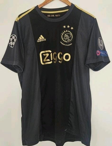 Ajax 3e shirt 2021/2022 -jubileum editie, champions league, Maat 52/54 (L), Zwart, Ophalen of Verzenden, Zo goed als nieuw