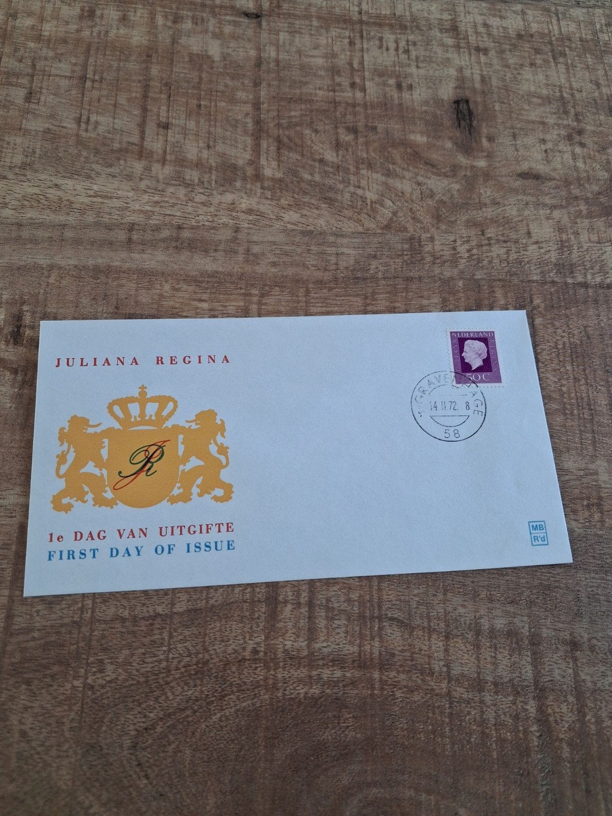 Juliana Regina Eerste Dag Uitgifte envelop, Ophalen of Verzenden, Zo goed als nieuw, Nederland, Postzegel(s) of Munt(en)