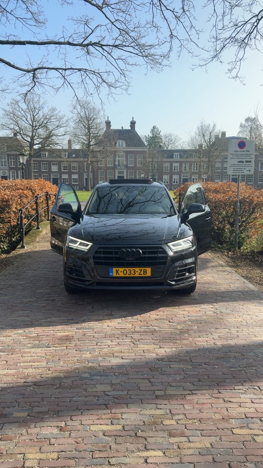 Audi Q5 2.0 TFSI QUATTRO 252 pk 2017 Black, Auto's, Automaat, Dealer onderhouden, 4 cilinders, Zwart