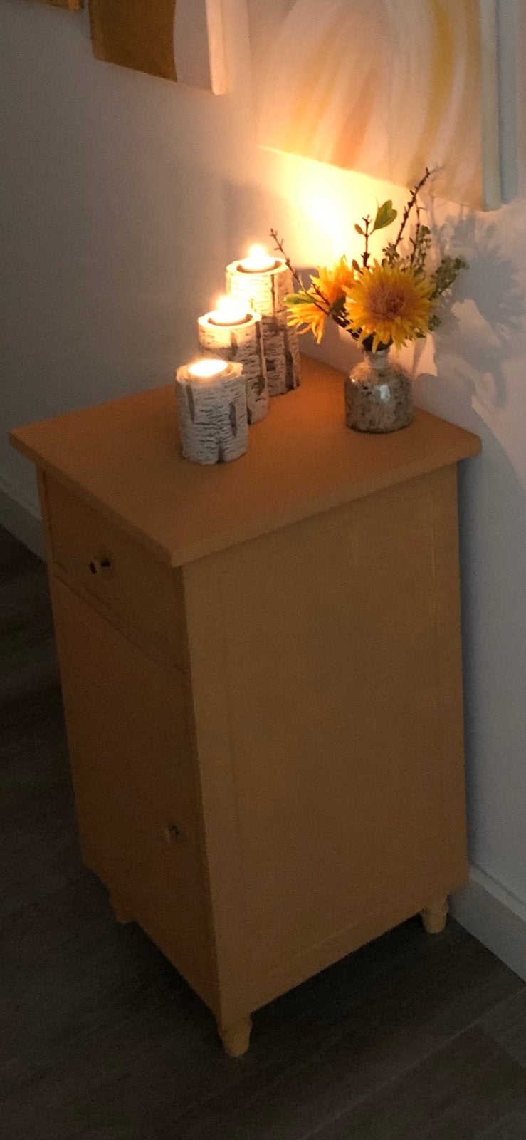 Kastje geel, Ophalen of Verzenden, Zo goed als nieuw, Minder dan 45 cm, 70 cm of meer