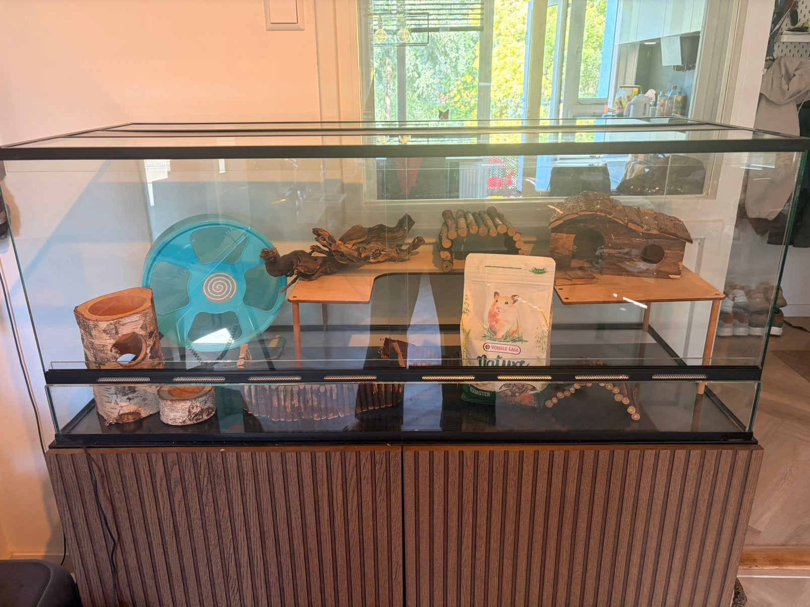 Hamsterkooi / Terrarium 120x50x50, Dieren en Toebehoren, Kooi, 110 cm of meer, Zo goed als nieuw, Muis