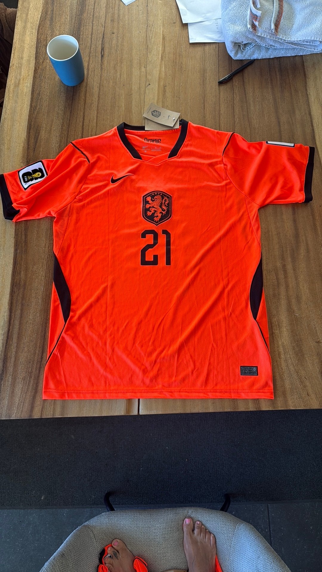 Nederland voetbalshirt nike L, Sport en Fitness, Voetbal, Maat L, Ophalen of Verzenden, Nieuw, Shirt