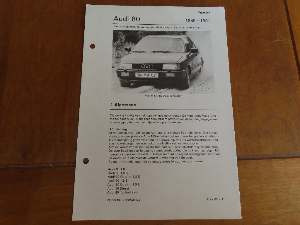 Vraagbaak Audi 80 benzine, diesel, Audi 80 Quattro 1986-1991, Auto diversen, Handleidingen en Instructieboekjes, Ophalen of Verzenden