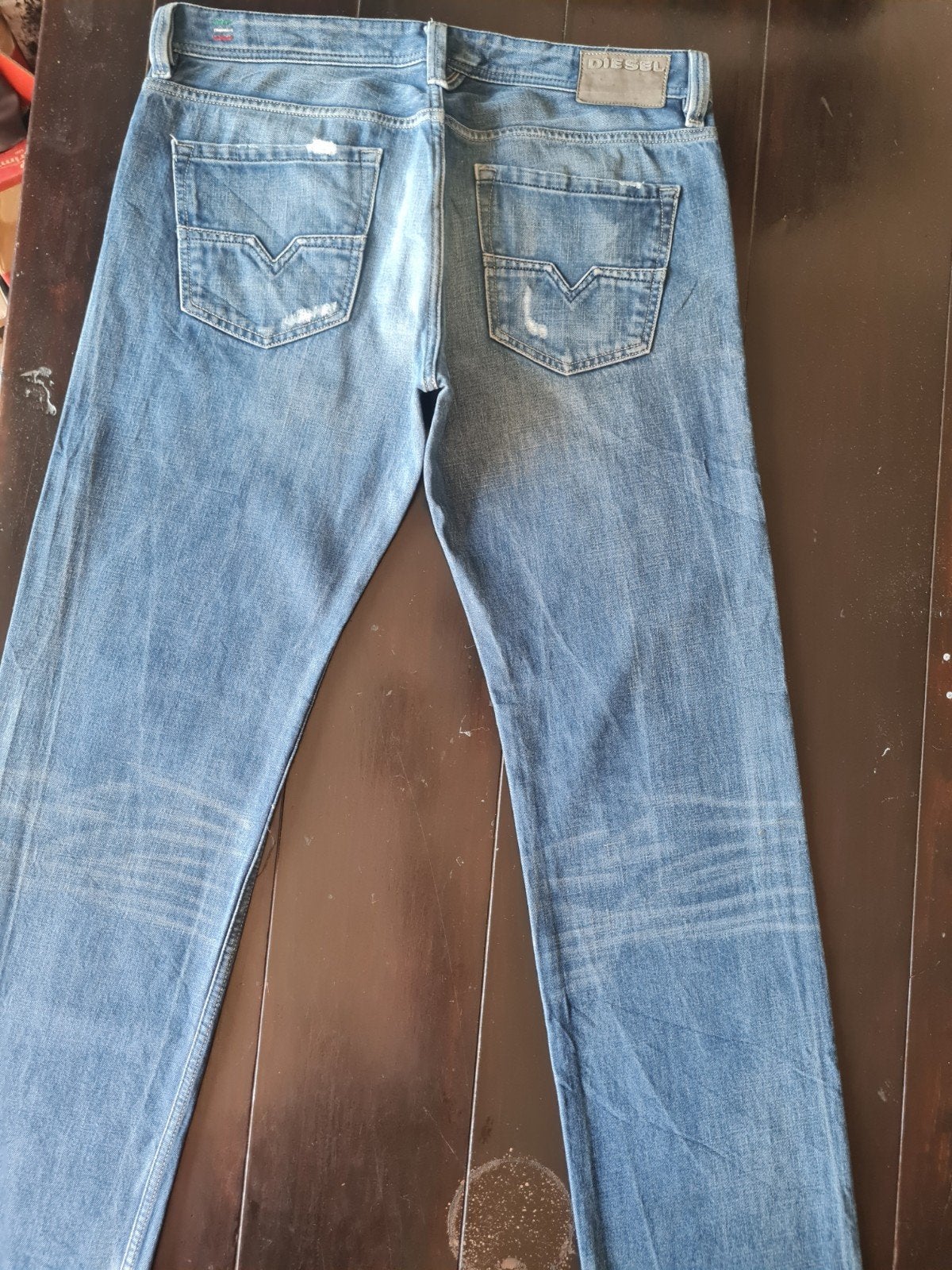 ZGAN CLASSIC DIESEL LARKEE REGULAR STRAIGHT JEANS SIZE 36/34, W36 - W38 (confectie 52/54), Diesel, Blauw, Ophalen of Verzenden