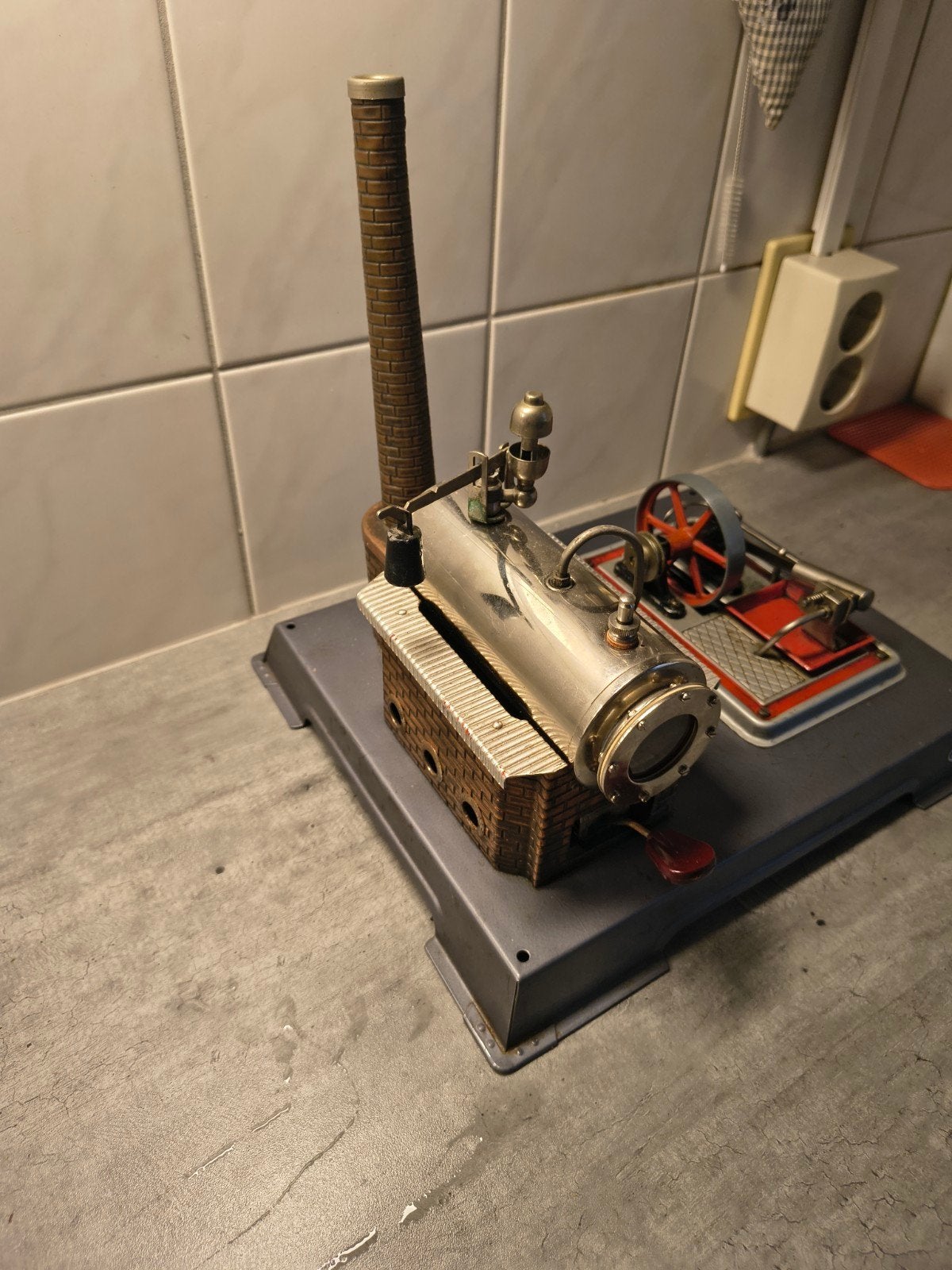 Wilesco Stoommachine - Zeldzaam model, topstaat., Antiek en Kunst, Antiek | Speelgoed, Ophalen of Verzenden