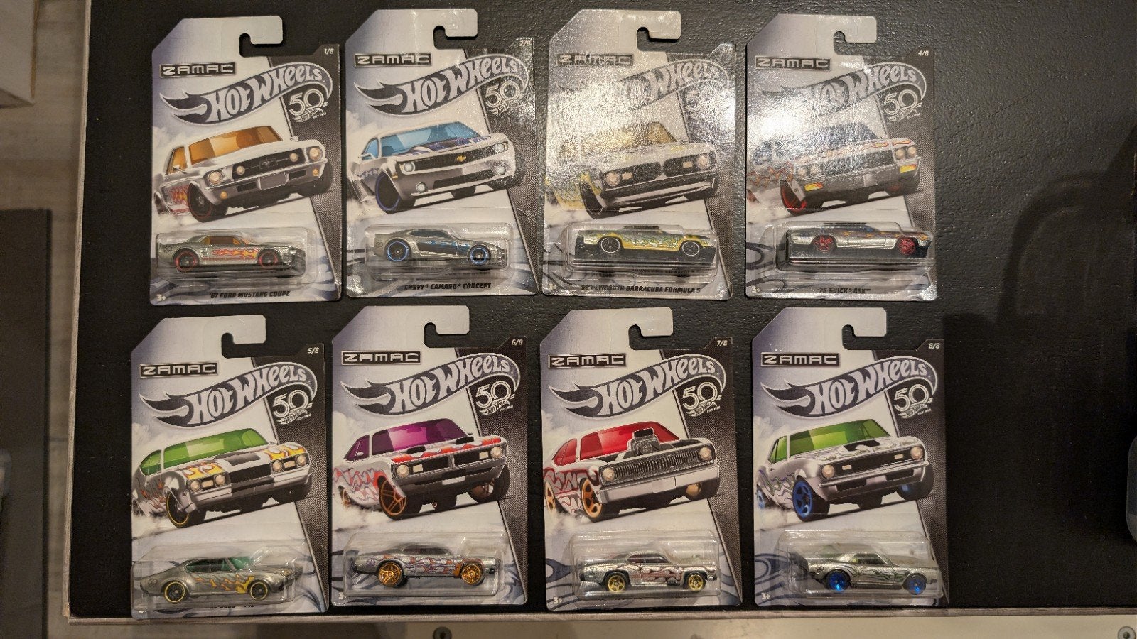 Hot Wheels ZAMAC 50th Anniversary Collectie (8 stuks), Ophalen of Verzenden, Nieuw, Jongen