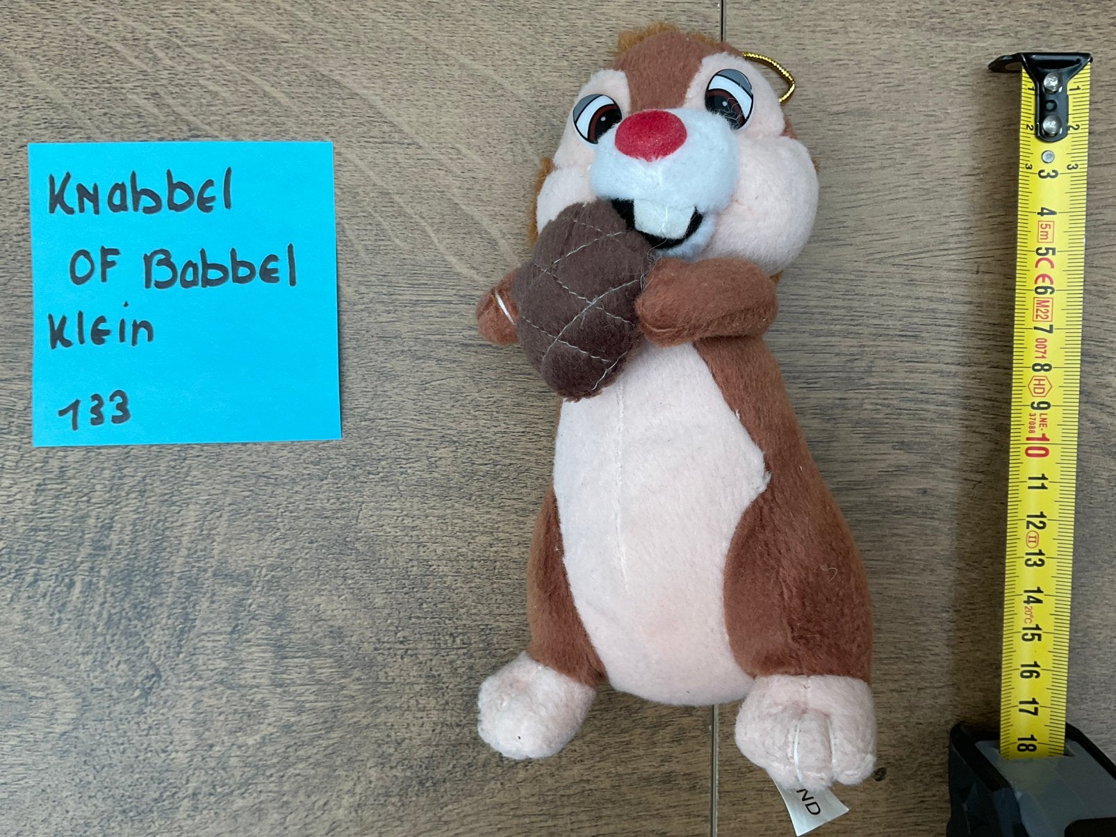Gebruikte, niet kapot, Knabbel Babbel of eekhoorn knuffel, Ophalen, Donald Duck, Gebruikt, Knuffel