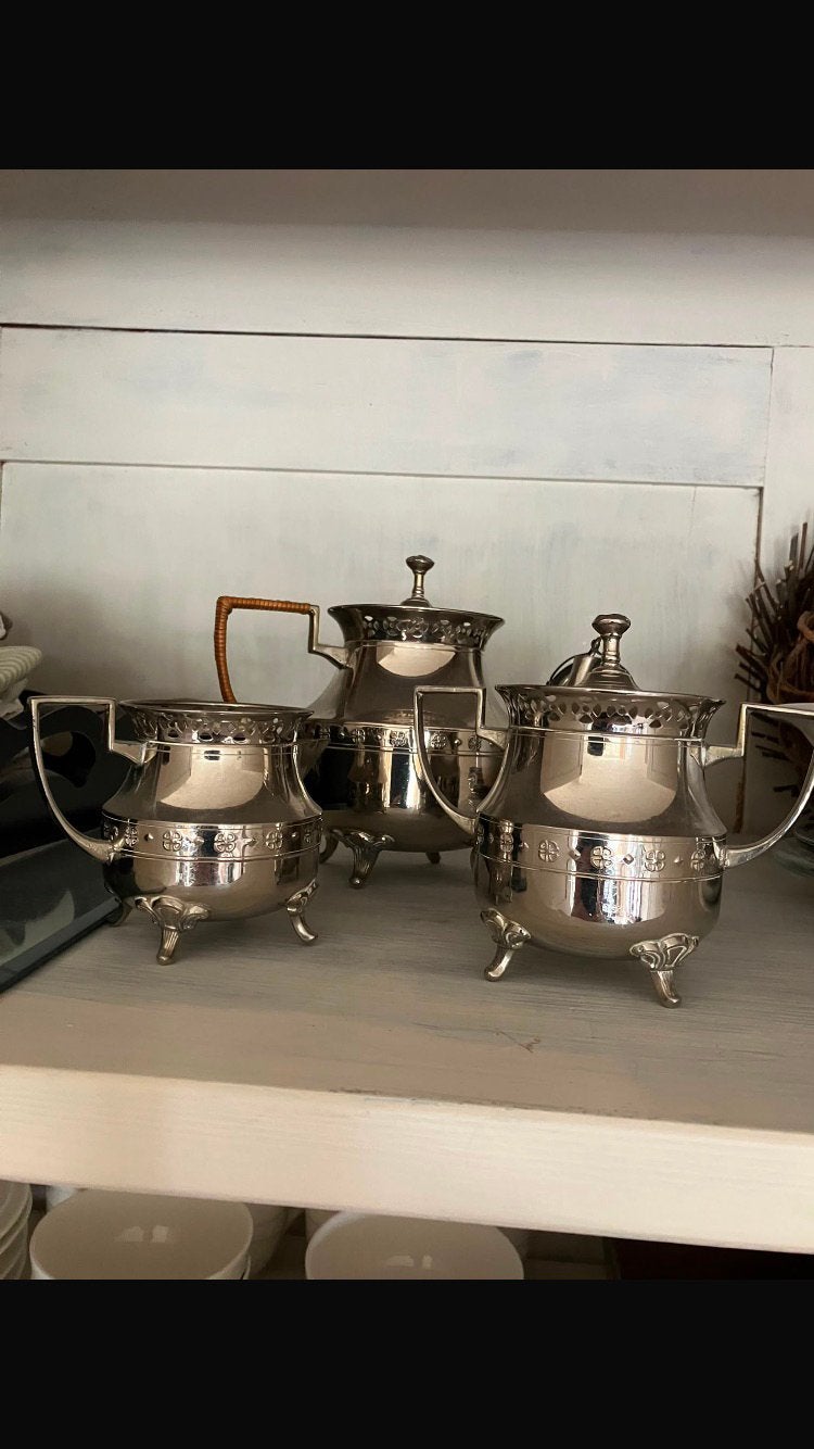 (Ver)zilverd thee servies, Ophalen, Overige materialen, Zo goed als nieuw, Overige stijlen