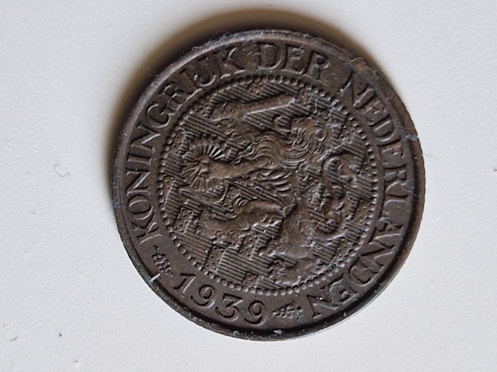 1 cent Nederland 1939, Ophalen of Verzenden, Koningin Wilhelmina, 1 cent, Losse munt