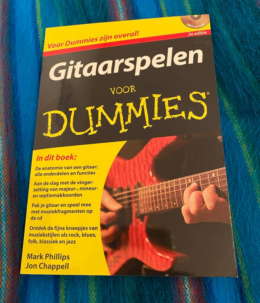 Gitaarspelen voor Dummies - Nieuwstaat met CD-rom, Boeken, Muziek, Ophalen of Verzenden, Nieuw, Instrument