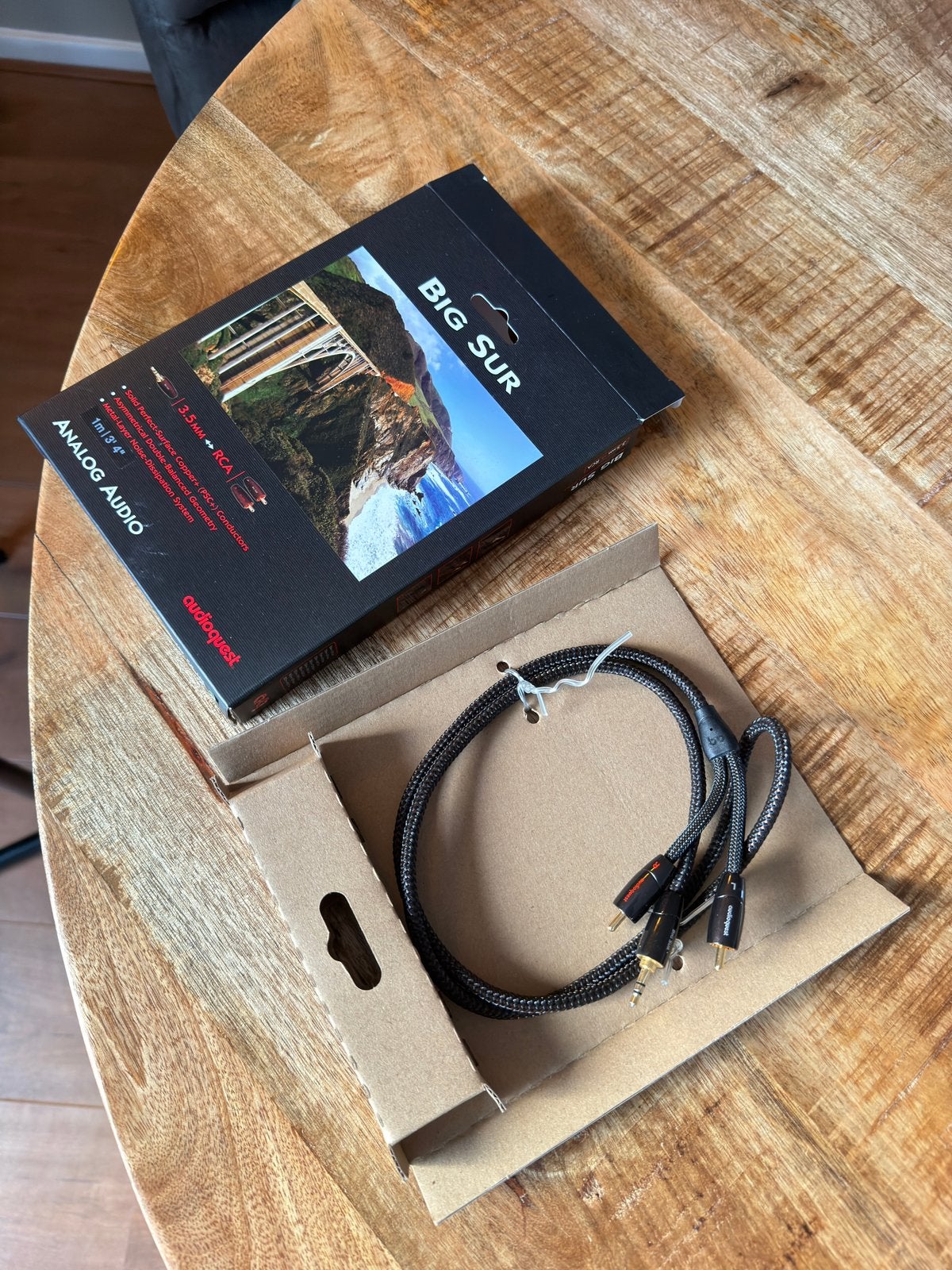 Audioquest Big Sur Tulp naar Jack 0,6 M Interlinkkabel, Ophalen of Verzenden, Zo goed als nieuw, Minder dan 2 meter, Interlink-kabel