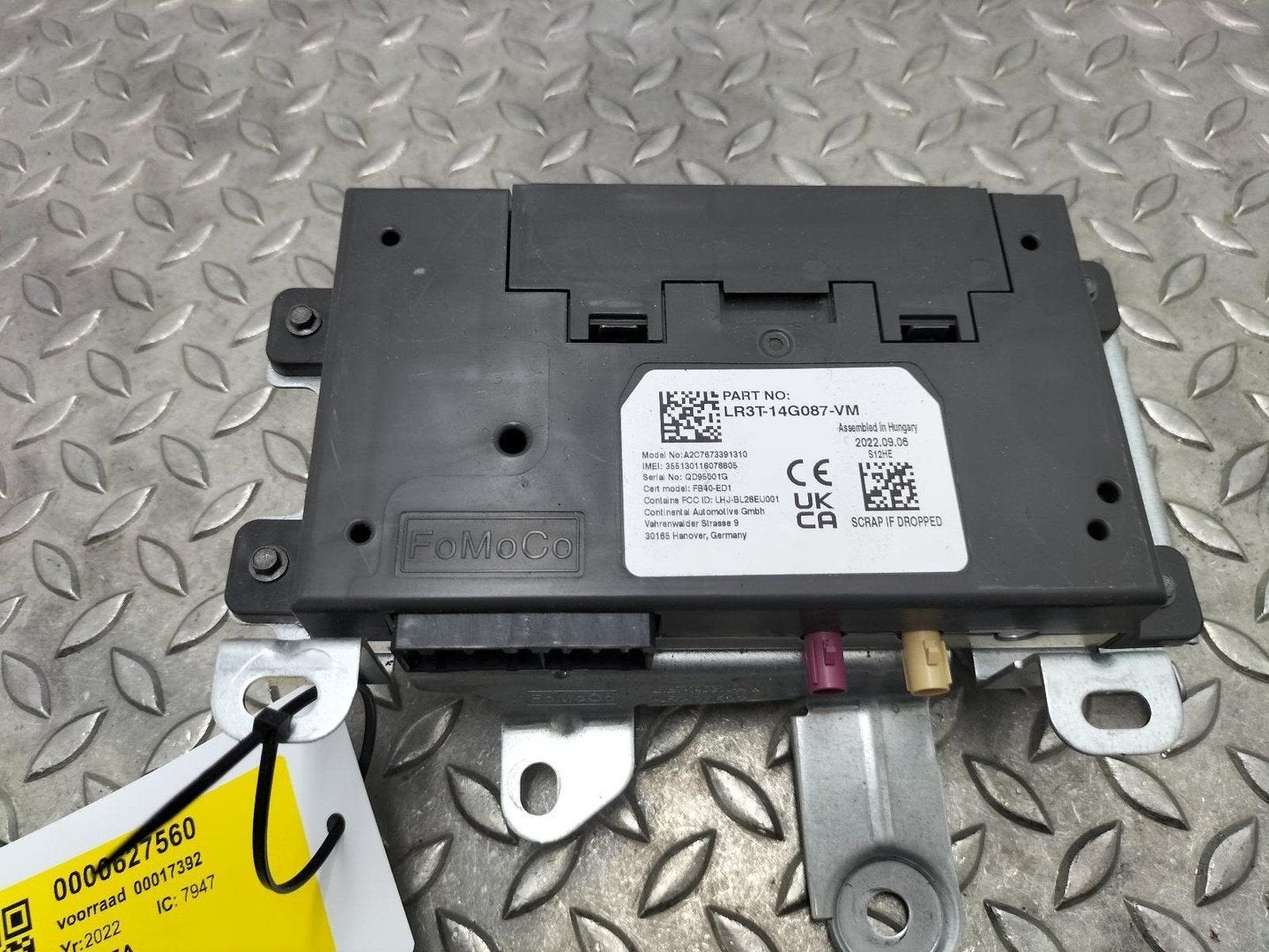 FORD FIESTA ST LINE COMPUTER ECU 2022, Auto-onderdelen, Ophalen of Verzenden, Gebruikt, Stiba lid