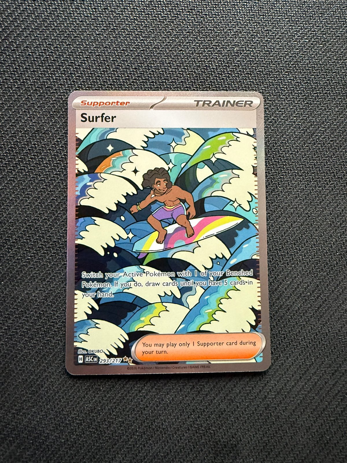 Surfer 293/217 Ascended Heroes Pokemon, Ophalen, Nieuw, Losse kaart