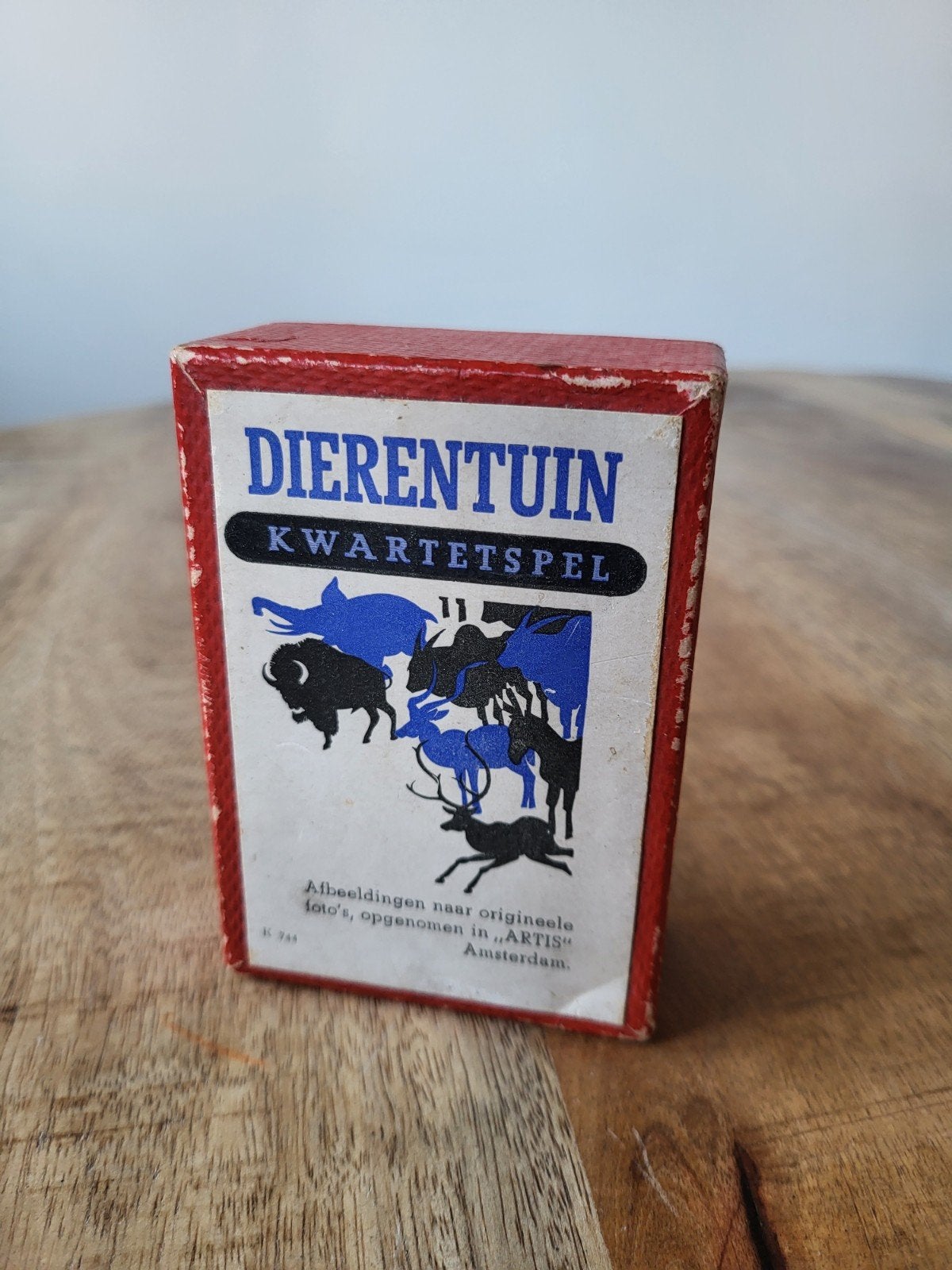 Vintage Dierenkwartetspel Artis Amsterdam (1942), Drie of vier spelers, Ophalen of Verzenden, Gebruikt, Artis Amsterdam