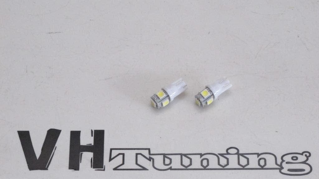 12v t10 led wit w5w 5smd 6000k, Ophalen of Verzenden
