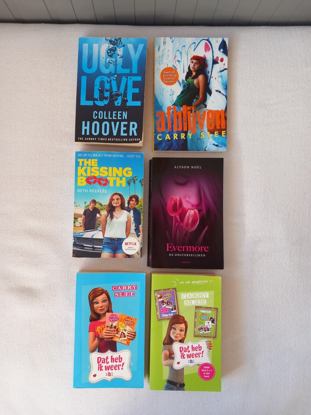 6 Jeugdboeken. Nederlands en Engels, Ophalen, Zo goed als nieuw, Carry Slee, Fictie