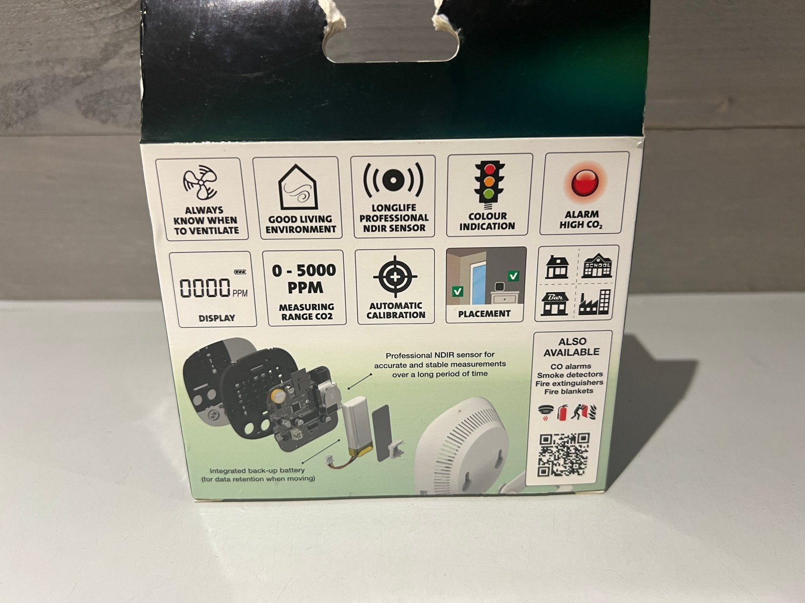 CO2 Meter - NDIR-sensor + Luchtvochtigheidsmeter, Nieuw, Ophalen of Verzenden, Nvt, Nvt