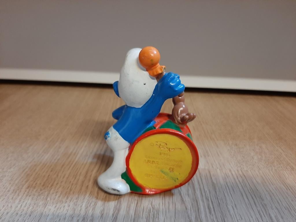 De Smurfen snoepdop clown met trommel, Verzamelen, Smurfen, Ophalen of Verzenden