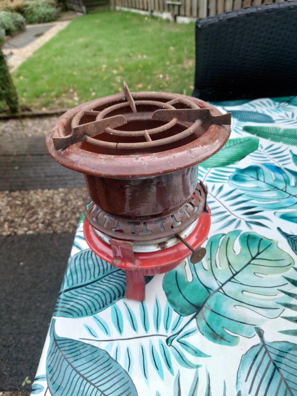 Vintage Petroleum Brander - Ideaal voor Camping of Decoratie, Antiek en Kunst, Ophalen of Verzenden