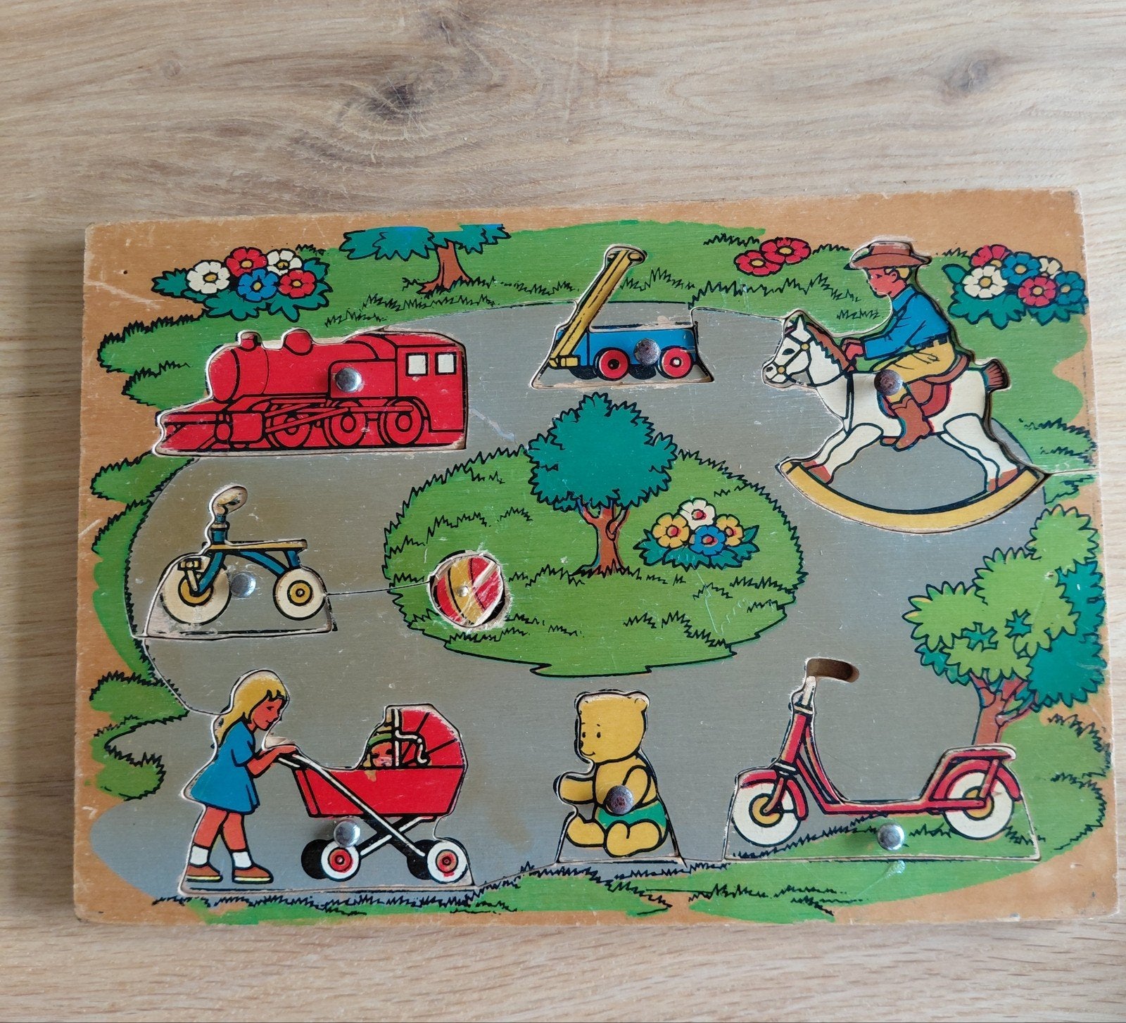 Puzzel, hout, Antiek en Kunst, Ophalen of Verzenden