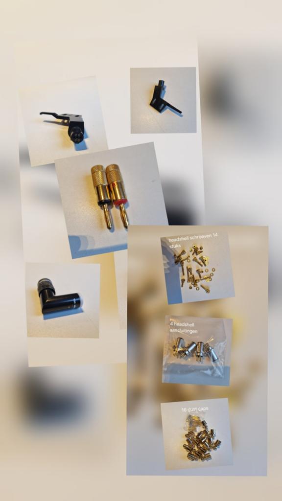 Van den hul phono 90, dustcaps, headshell connectors., Ophalen of Verzenden, Gebruikt, Minder dan 2 meter, Overige kabels