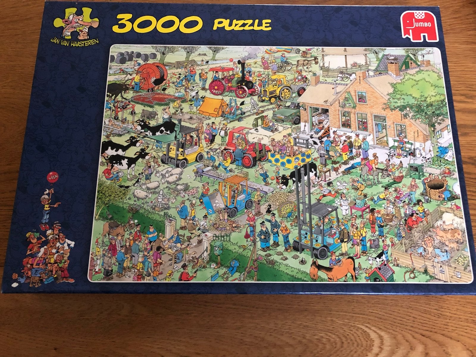 Jan van Haasteren 3000 stukjes puzzel. De Boerderij, Ophalen of Verzenden, Meer dan 50 stukjes, Zo goed als nieuw, 6 jaar of ouder