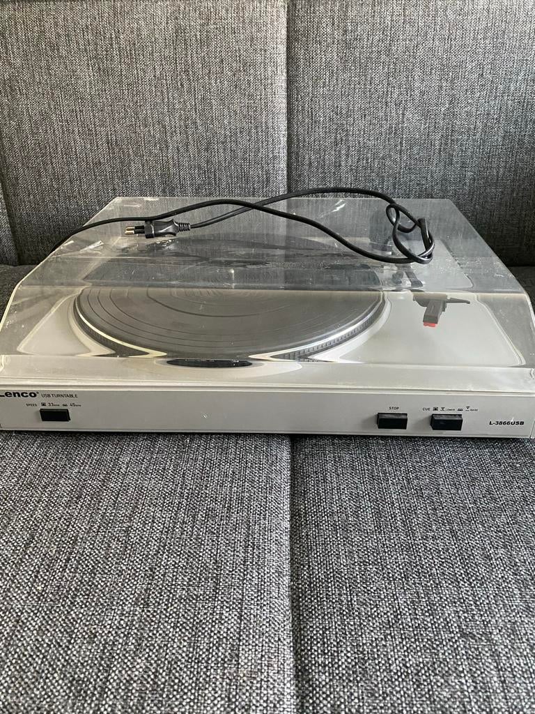 Platenspeler met USB-aansluiting - Lenco L-3866USB, Audio, Tv en Foto, Platenspelers, Overige merken, Gebruikt, Ophalen of Verzenden