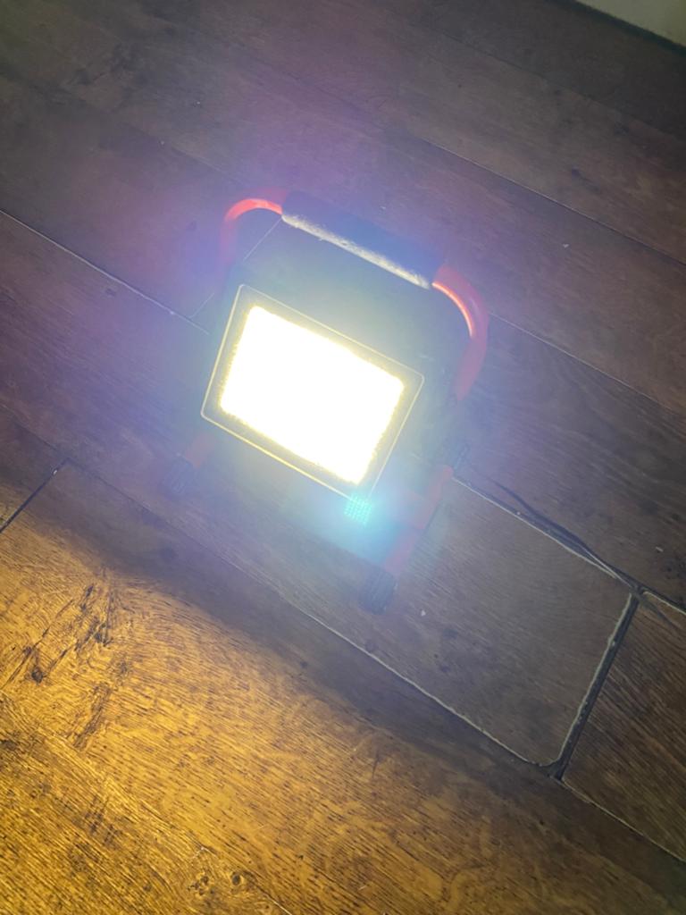 Bouwlamp, Ophalen of Verzenden, Zo goed als nieuw, Lamp