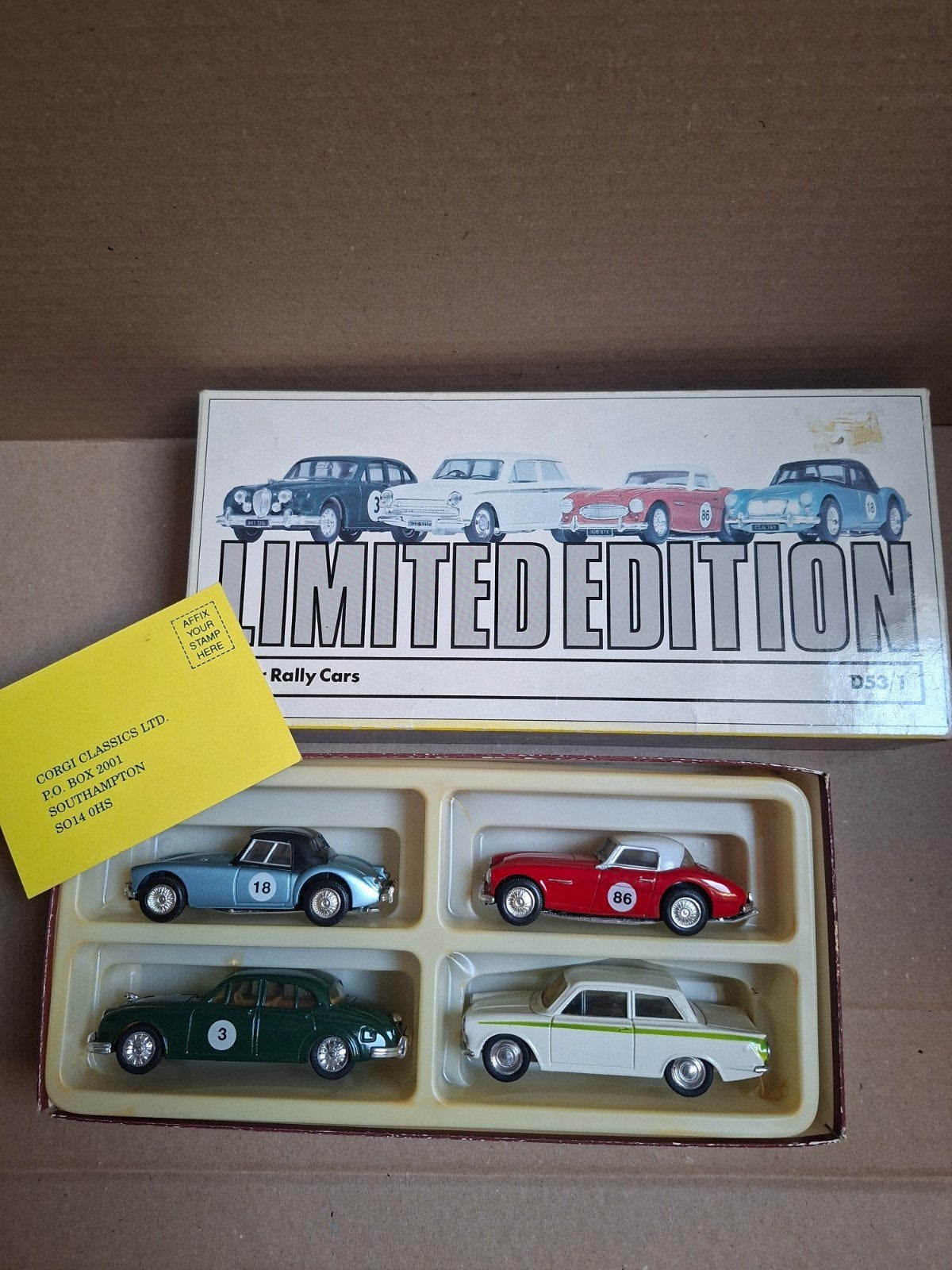 Corgi Classics Limited Edition Rally Cars D53/1, Hobby en Vrije tijd, Modelauto's | 1:43, Ophalen of Verzenden, Zo goed als nieuw