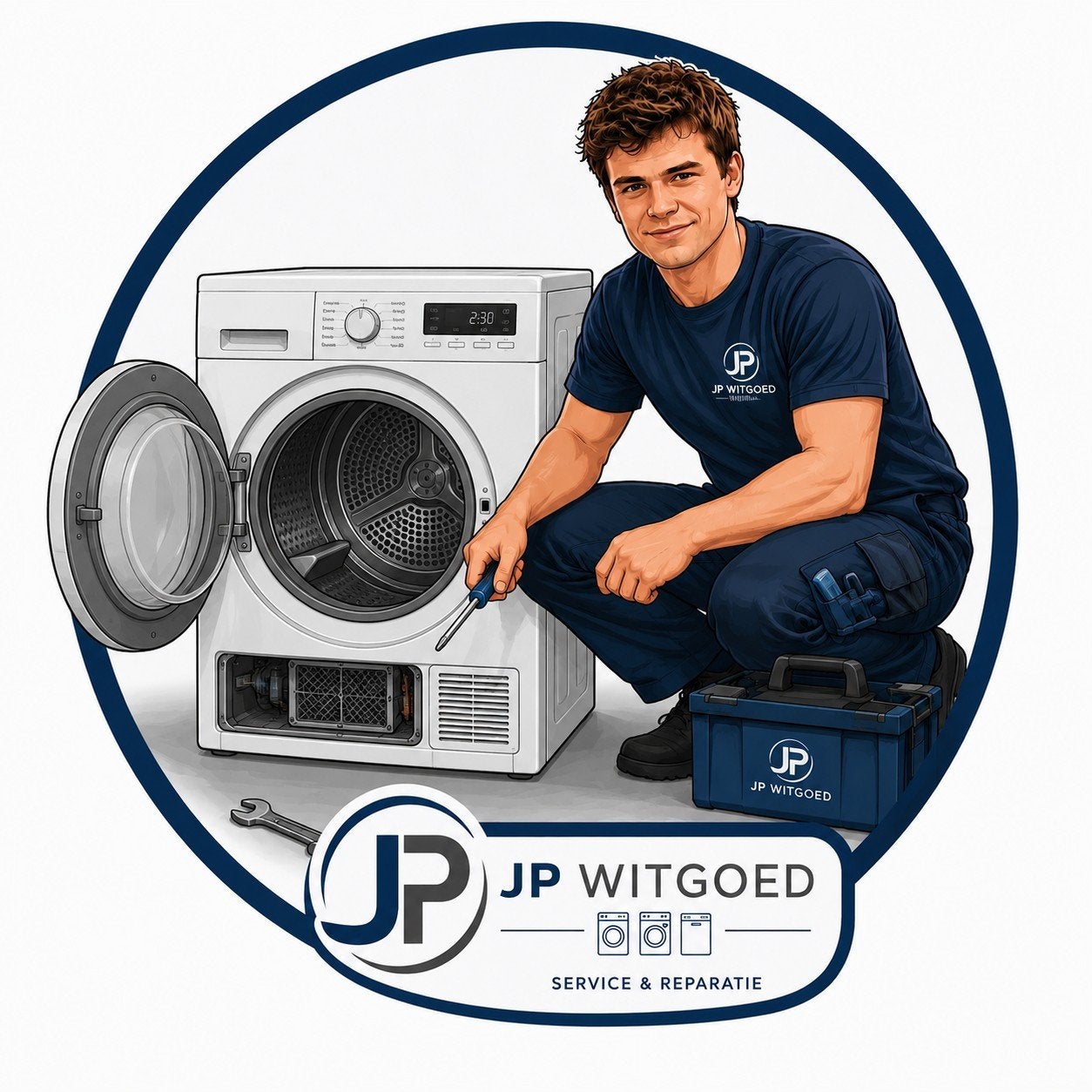 Wasdroger Reparatie en Service - JP Witgoed, Witgoed en Apparatuur, Wasdrogers, Nieuw, Condens, 85 tot 90 cm, Ophalen