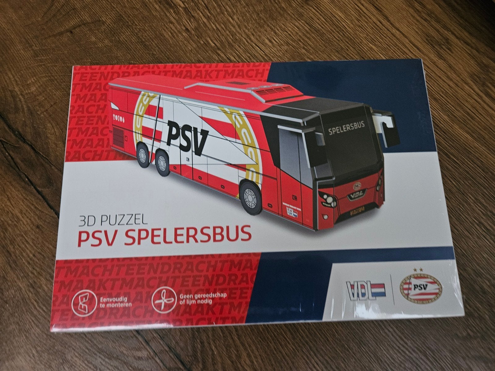 PSV Spelersbus 3D Puzzel - Nieuw in verpakking, Ophalen of Verzenden, Nieuw, Overige merken