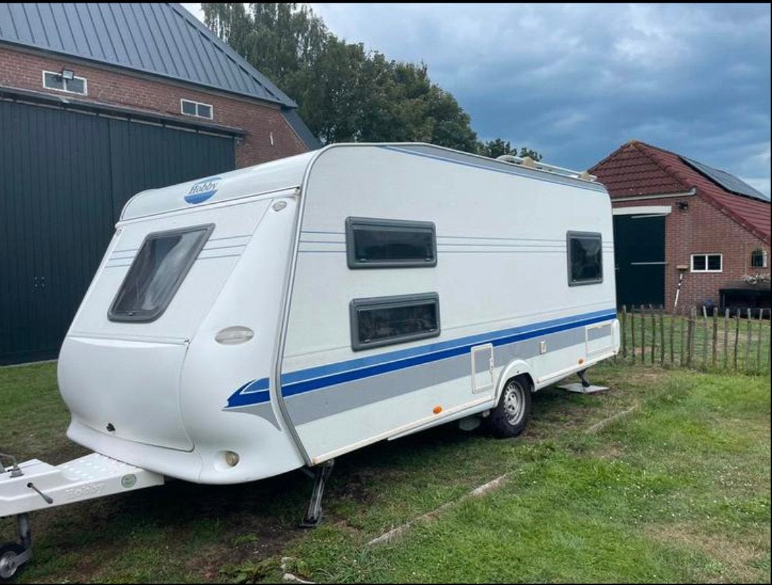 Hobby Excellent de Luxe 495 bj2004 I Mover I Tent I Luifel I, Caravans en Kamperen, Rondzit, Hobby, Hordeur, Particulier
