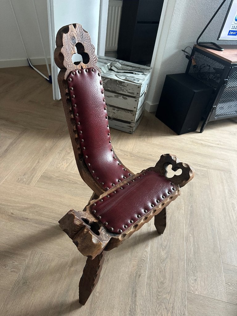 Kruk vintage salondecoratie, Ophalen, Zo goed als nieuw, Hout