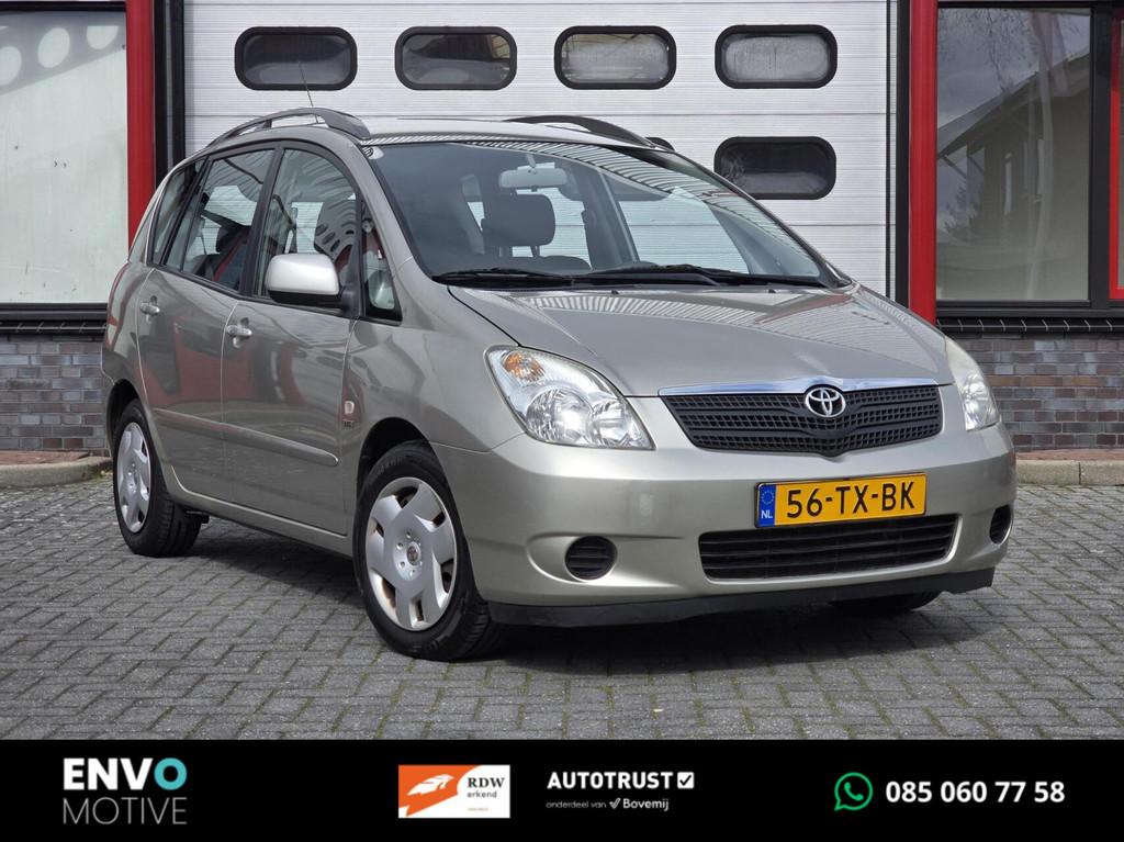 Toyota Corolla Verso 1.6 VVT-i Linea Terra Airco/Trekh/APK, Voorwielaandrijving, Gebruikt, Zwart, 4 cilinders