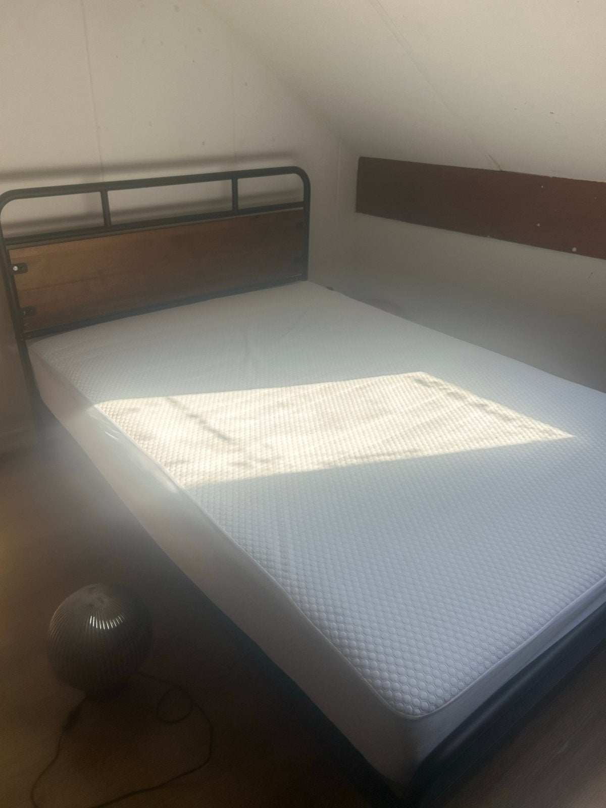IKEA Bedframe met matras en matrasbeschermer, Ophalen, Gebruikt, 100 cm of meer, Matras