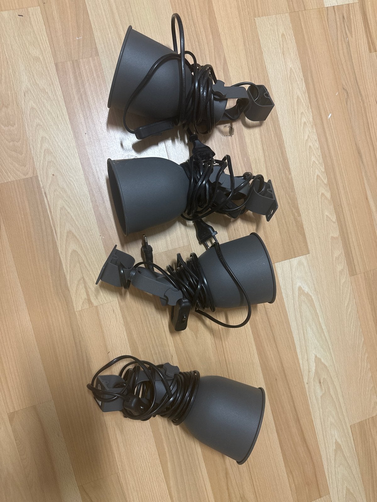 4 IKEA Hektar lampen: 2 met klem, 2 wandbevestiging, Ophalen, Gebruikt